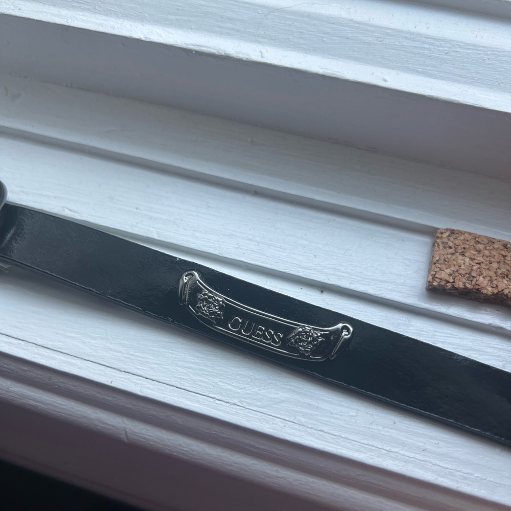Guess Black Studded Belt